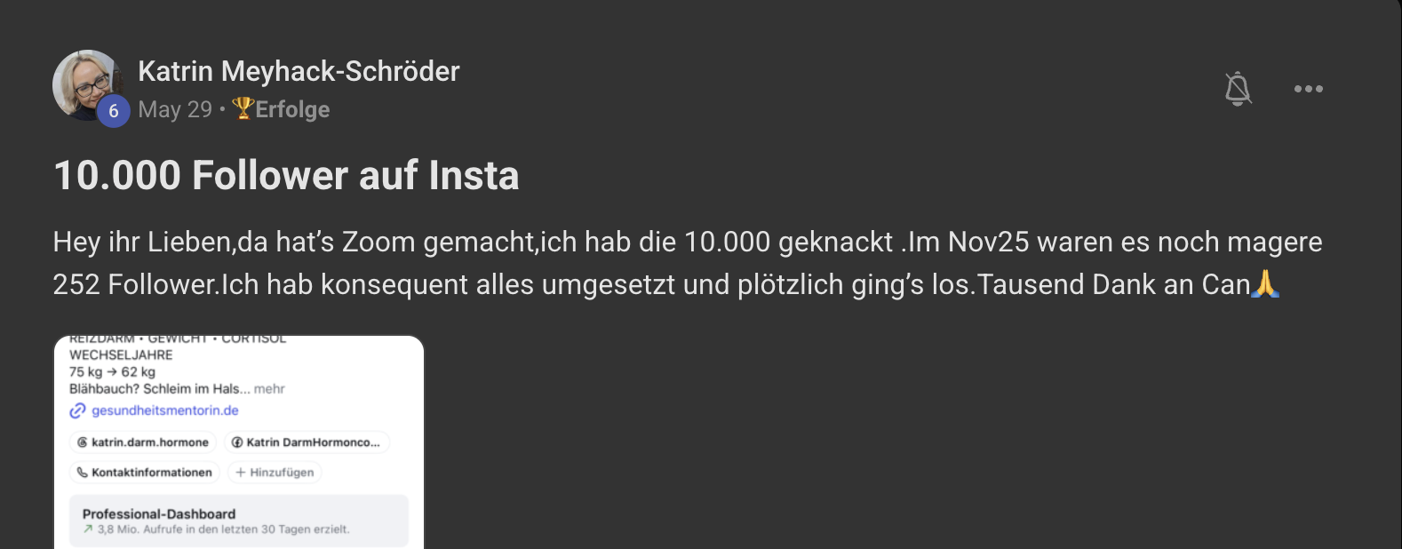 Erfolgsgeschichte: Katrin Meyhack-Schröder – 10.000 Follower auf Insta