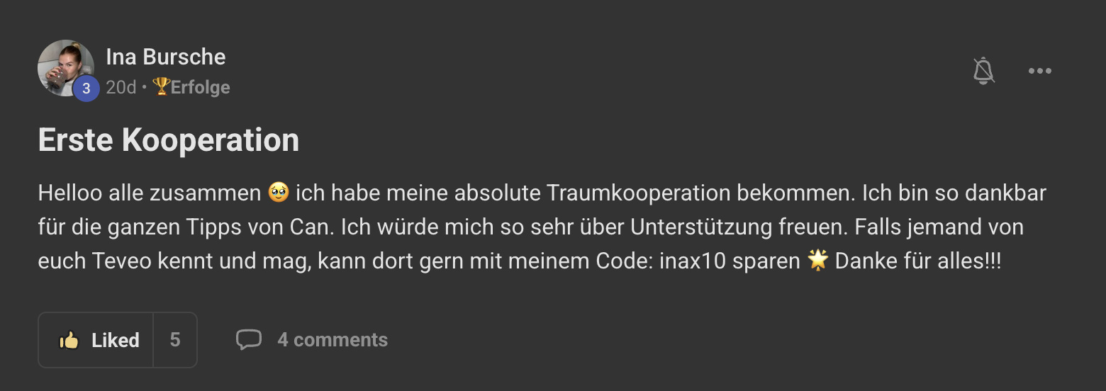 Erfolgsgeschichte: Ina Bursche – Erste Kooperation